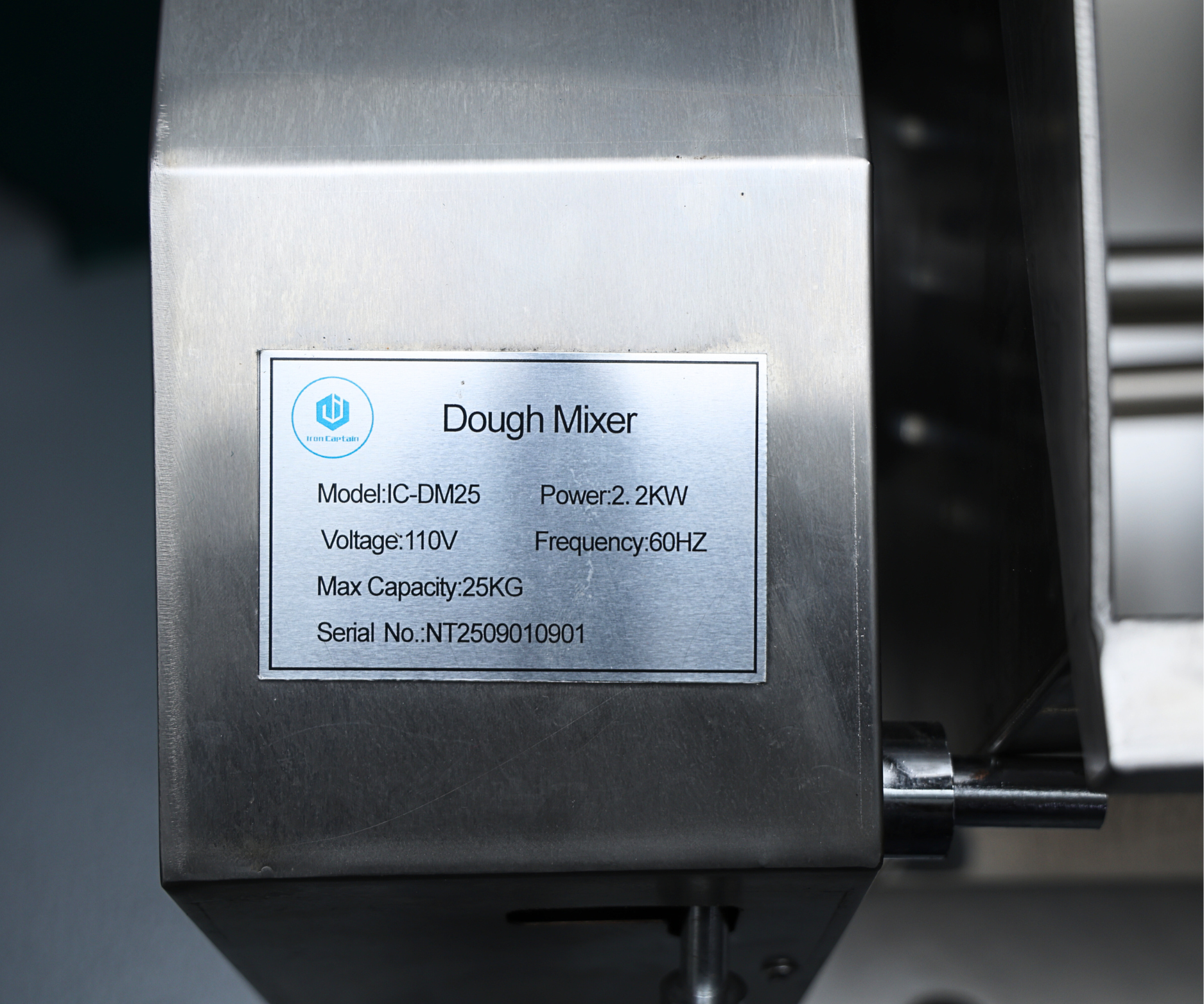 IRON CAPTAIN DOUGH MIXER 25KG - # IC-DM25 110V 60HZ (IND5813)