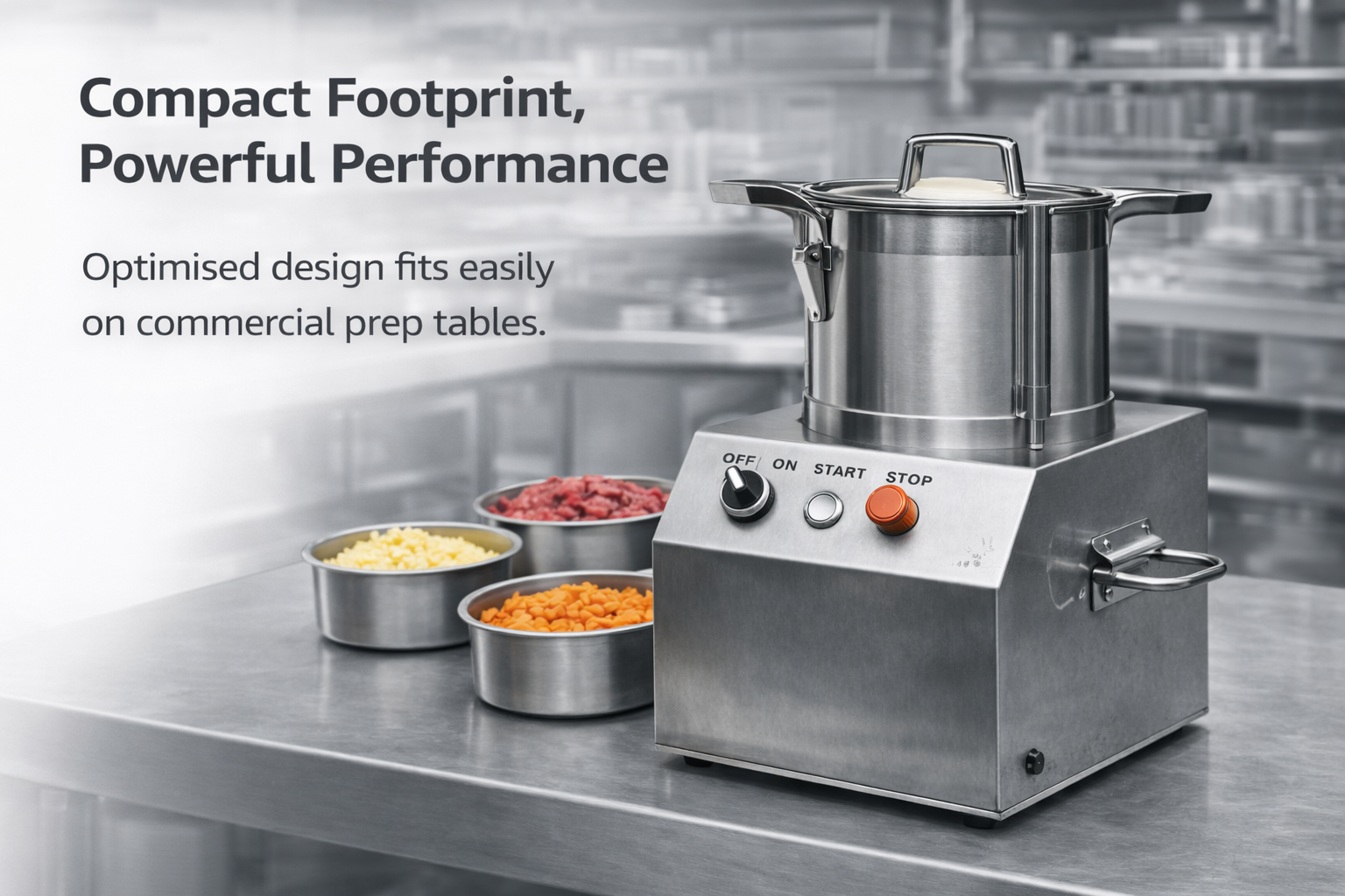 IRON CAPTAIN IND5587 FOOD CUTTER 110V,60HZ QS804-D/S