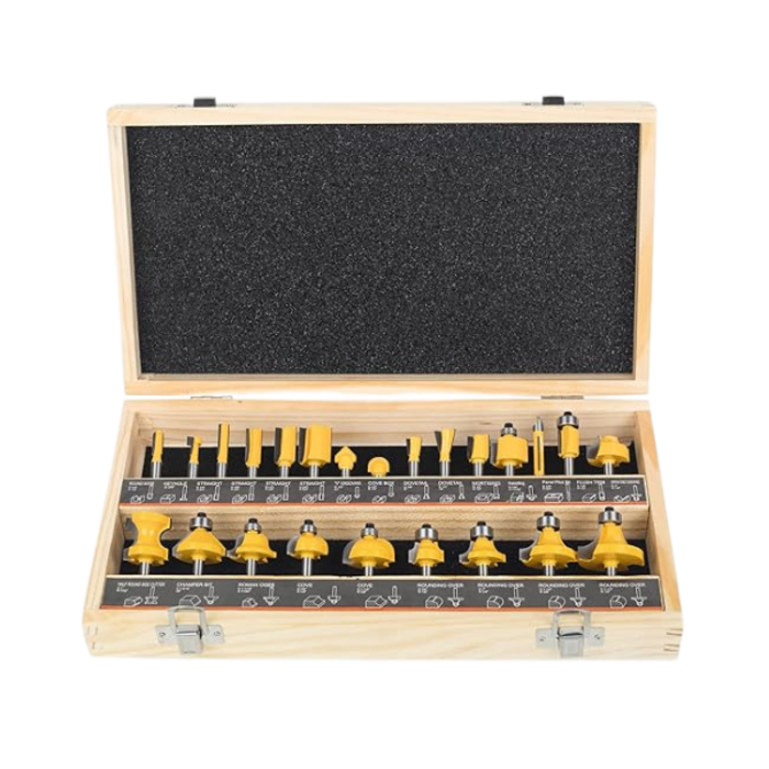 HAR10057/ROUTER BITS SET 1/4 INCH SHANK 