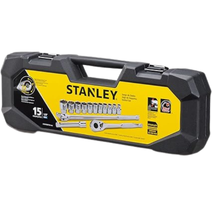 STANLEY HAR10059/15PC 1/2''  SOCKET MECHANIC PRO SET MM /STMT80703-840