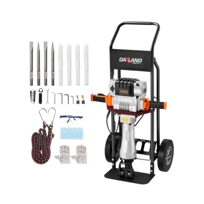 VEVOR IND6036/ VEVOR DEMOLITION JACK HAMMER, Z1G-DS-125K01 , 2100 W, 1650BPM