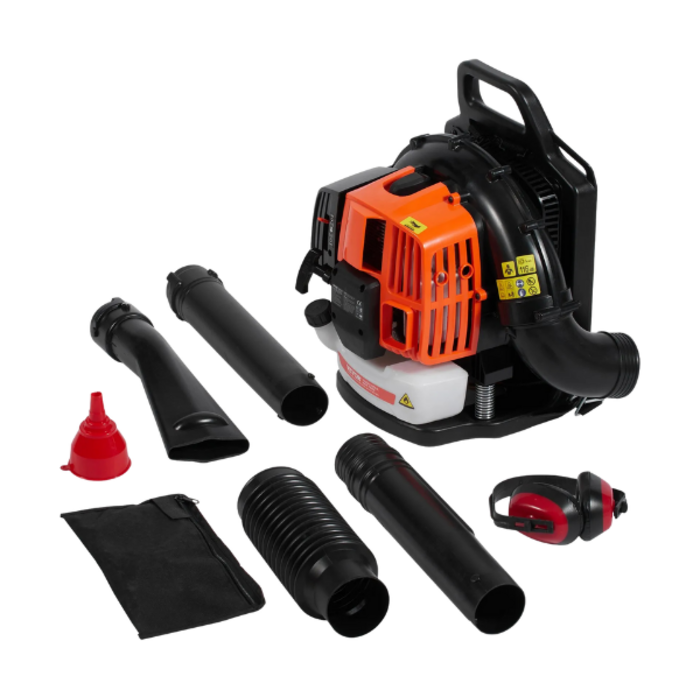 VEVOR IND6038/BACKPACK LEAF BLOWER 62CC 2-CYCLE GAS LEAF BLOWER 1110CFM AIR VOL