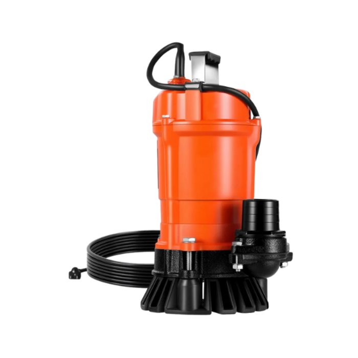 VEVOR IND6035/ 2'' VEVOR 1/2HP SUBMERSIBLE TRASH PUMP, 2000GPH, 110V 60HZ #PW550 CAST IRON 39FT MAX LIFT