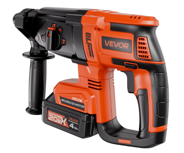 VEVOR IND6039/ VEVOR 20V BRUSHLESS CORDLESS HAMMER DRILL, BL-DC2630/20V-MT, 1200 RPM, 5300 BPM