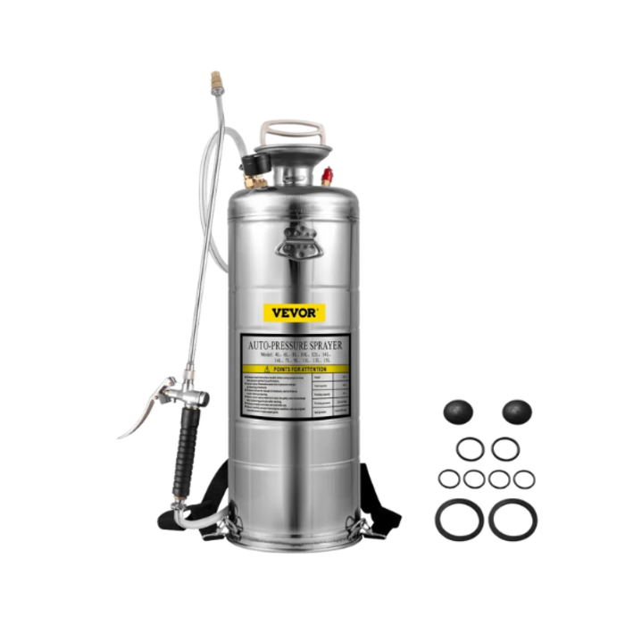 VEVOR HAR10063/VEVOR 3.5GAL SS SPRAYER,L SET WITH 20\" WAND& HANDLE& 3FT