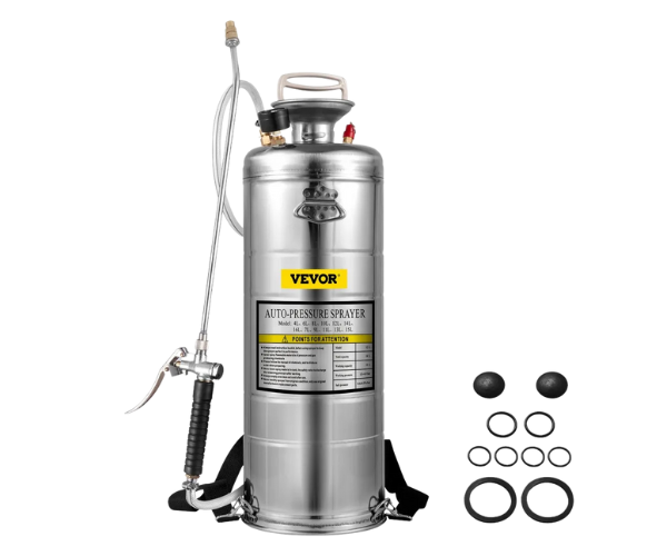 VEVOR HAR10063/VEVOR 3.5GAL SS SPRAYER,L SET WITH 20\" WAND& HANDLE& 3FT