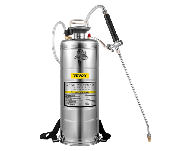 VEVOR HAR10063/VEVOR 3.5GAL SS SPRAYER,L SET WITH 20\" WAND& HANDLE& 3FT