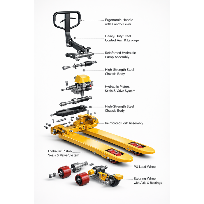 BETA STAR IND6034 /3 TON (3000KG) PALLET JACK PU WHEELS