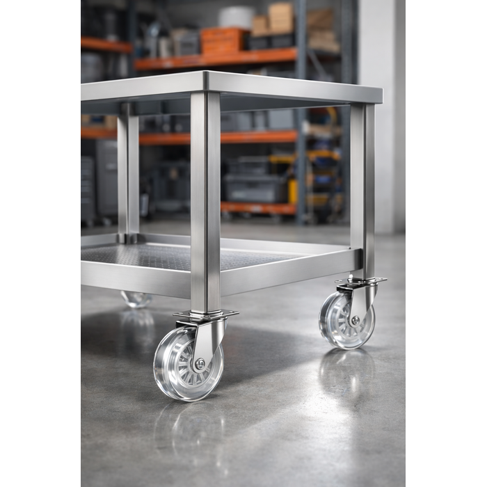 BETA STAR VEH24895/3'' CLEAR POLYURETHANE SWIVEL CASTER WHEEL 2000LB CAPACITY 1-1/8'' W