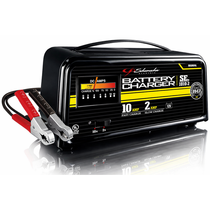 SCHUMACHER VEH11453 2/10 AMP MANUAL BATTERY CHARGER(SE-1010-2)-WNR