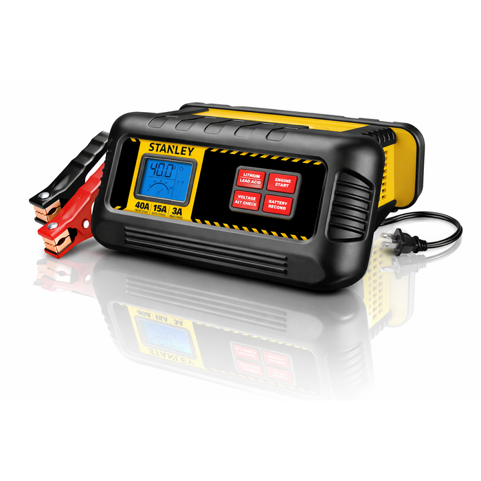 STANLEY VEH12623 CHARGER/BC40BS STANLEY 15 AMP BATTERY/CHARGER 40AMP ENGINE START