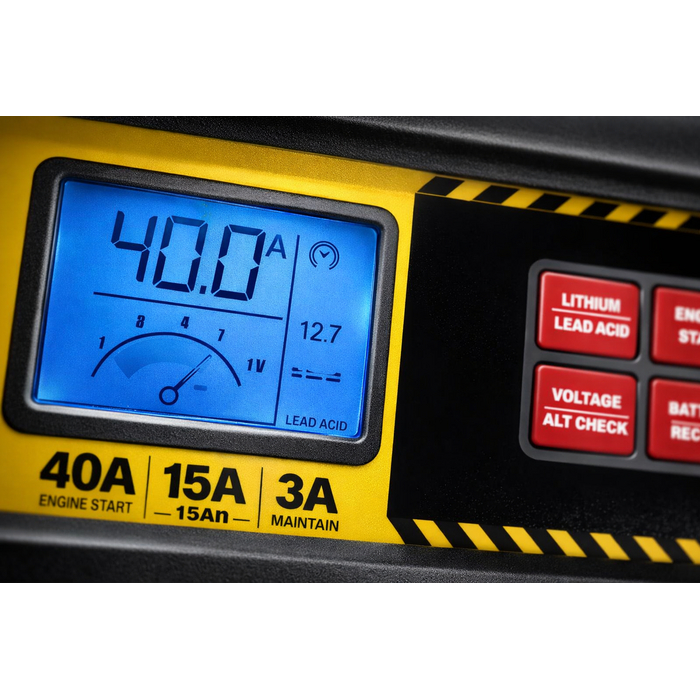 STANLEY VEH12623 CHARGER/BC40BS STANLEY 15 AMP BATTERY/CHARGER 40AMP ENGINE START