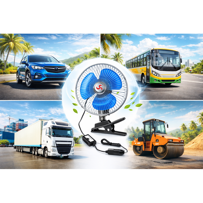 BETA STAR VEH24799/ 6" FAN CAR TRUCK MINI FAN 12V