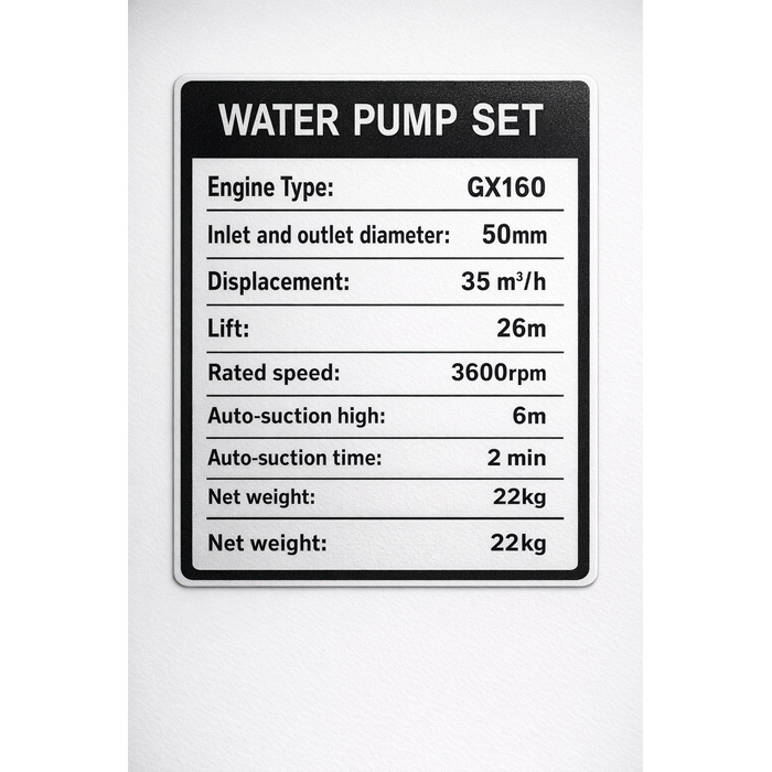 HONDA 2" GASOLINE WATER PUMP (IND5250)