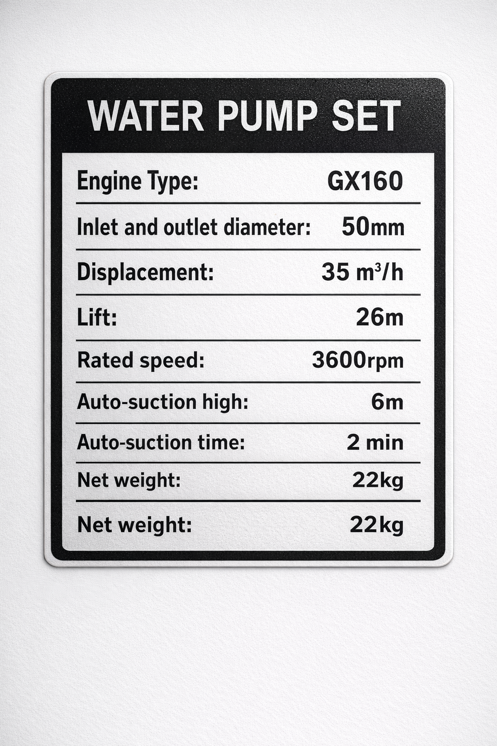 HONDA 2" GASOLINE WATER PUMP (IND5250)