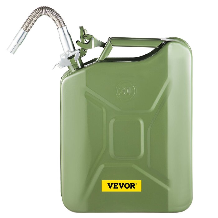 VEVOR HAR10093/  VEVOR JERRY FUEL CAN, 5.3 GALLON / 20 L PORTABLE WITH FLEXIBLE SPOUT GREEN