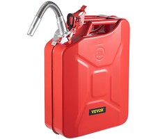 VEVOR HAR10096/  VEVOR JERRY FUEL CAN, 5.3 GALLON / 20 L PORTABLE WITH FLEXIBLE SPOUT RED