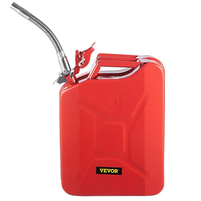 VEVOR HAR10096/  VEVOR JERRY FUEL CAN, 5.3 GALLON / 20 L PORTABLE WITH FLEXIBLE SPOUT RED