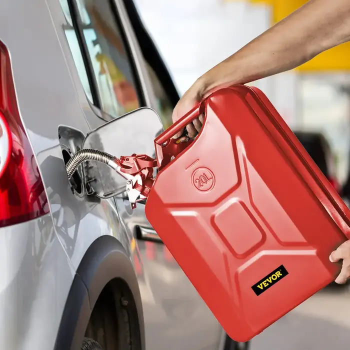 VEVOR HAR10096/  VEVOR JERRY FUEL CAN, 5.3 GALLON / 20 L PORTABLE WITH FLEXIBLE SPOUT RED