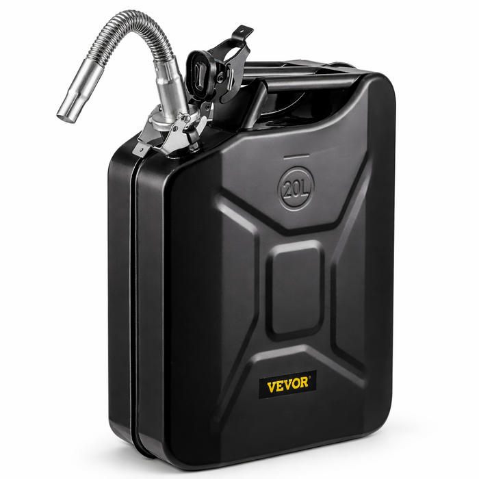VEVOR HAR10092/  VEVOR JERRY FUEL CAN, 5.3 GALLON / 20 L PORTABLE WITH FLEXIBLE SPOUT BLACK