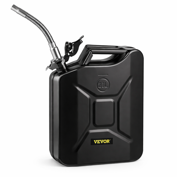 VEVOR HAR10092/  VEVOR JERRY FUEL CAN, 5.3 GALLON / 20 L PORTABLE WITH FLEXIBLE SPOUT BLACK