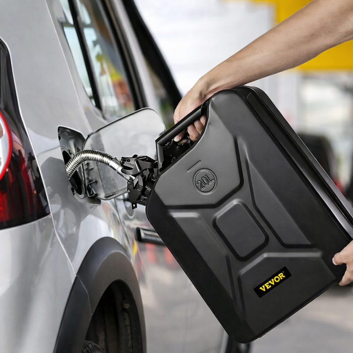 VEVOR HAR10092/  VEVOR JERRY FUEL CAN, 5.3 GALLON / 20 L PORTABLE WITH FLEXIBLE SPOUT BLACK