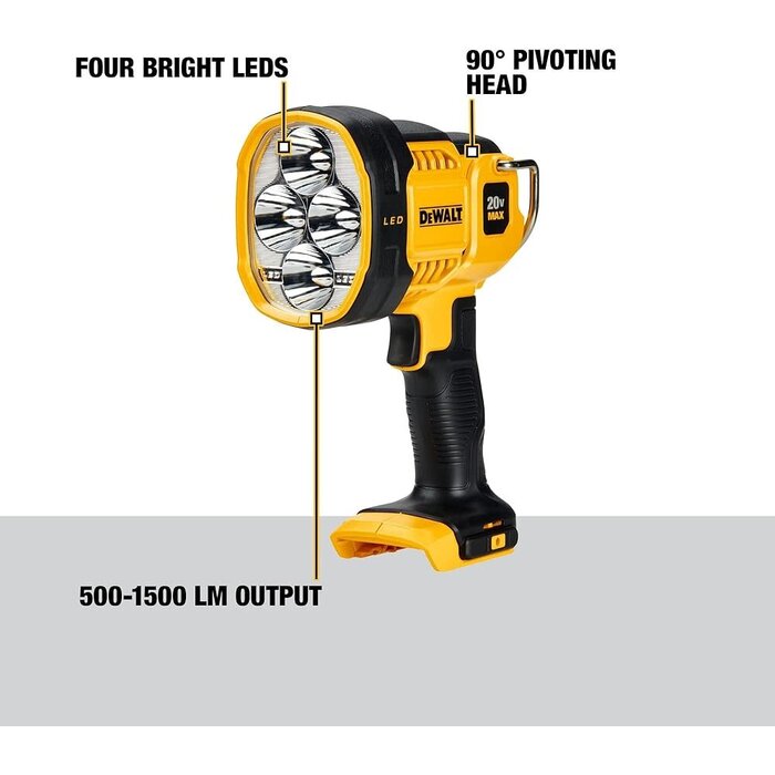 DEWALT ELE6557 / DEWALT JOBSITE LED SPOTLIGHT DCL043