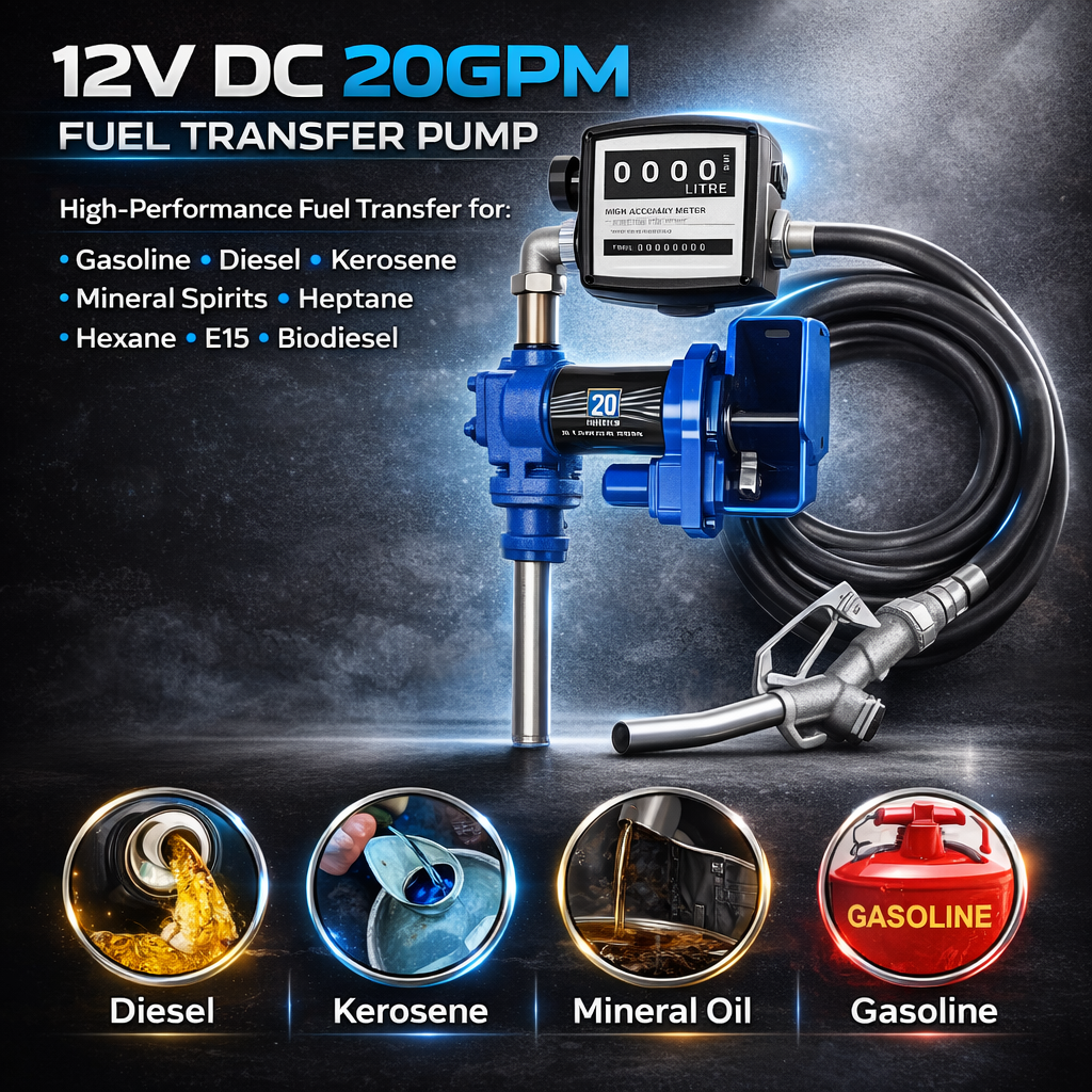 BETA STAR IND5984/ FUEL DISPENSING PUMP 12V 2" INLET AND 1" OUTLET