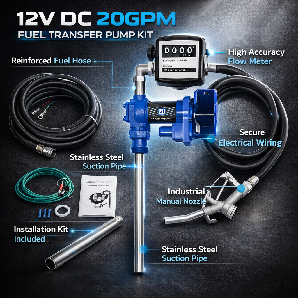 BETA STAR IND5984/ FUEL DISPENSING PUMP 12V 2" INLET AND 1" OUTLET