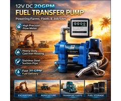 BETA STAR IND5984/ FUEL DISPENSING PUMP 12V 2" INLET AND 1" OUTLET