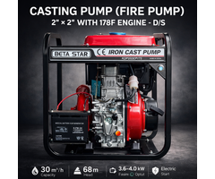 BETA STAR IND6041/CASTING PUMP (FIRE PUMP)2"*2" WITH 178F ENGINE-D/S