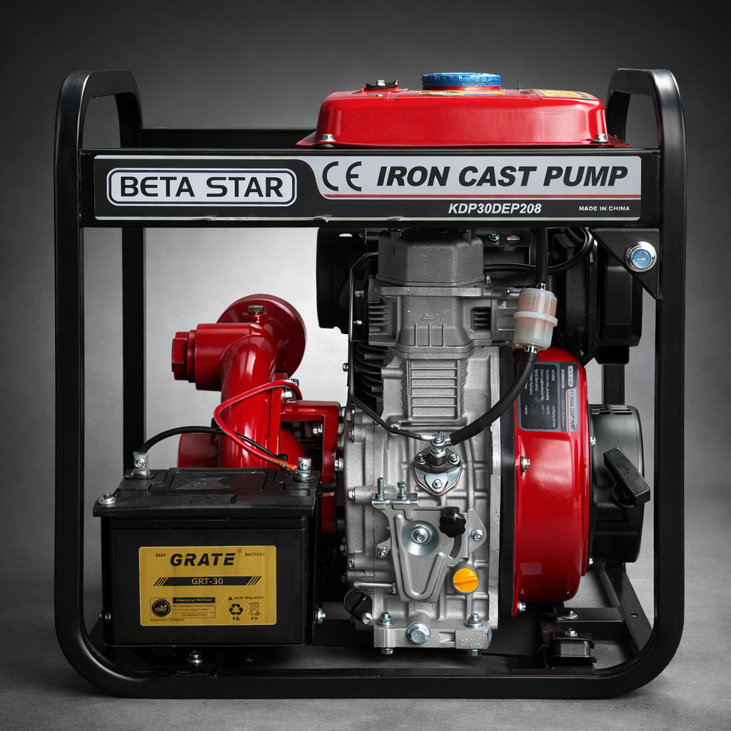 BETA STAR IND6042/CASTING PUMP (FIRE PUMP)3"*3" WITH 186F ENGINE-D/S