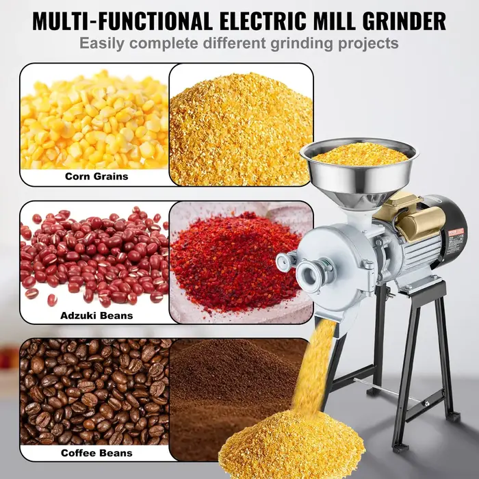 VEVOR IND6057/ VEVOR ELECTRIC GRAIN/SPICE GRINDER MILL, 3000W 110V 60HZ #GM-002
