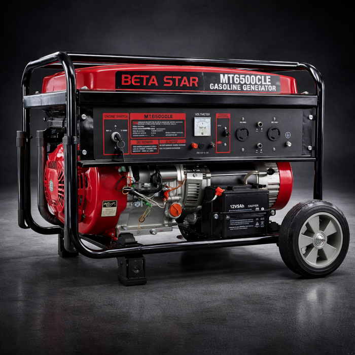 BETA STAR IND6060 6500 WATTS BETA STAR GENERATOR 6500A, 110V RECOIL AND KEY