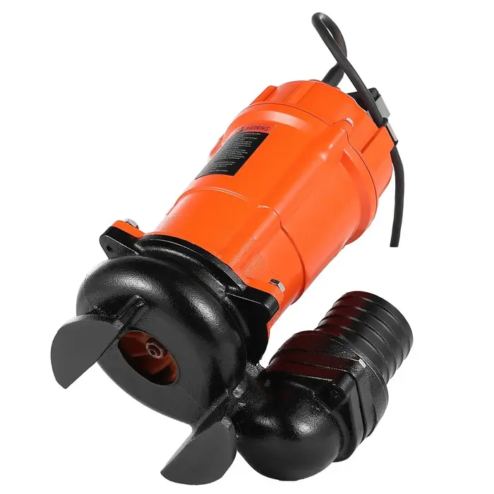 VEVOR HAR10056/ MODLE PW750 1 HP SUBMERSIBLE TRASH PUMP, 5000 GPH 110V 60HZ