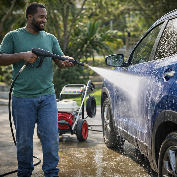 HONDA IND6046 / 2600 PSI PRESSURE WASHER WITH ITALY PUMP  GX160 HONDA ENGINE-D/S