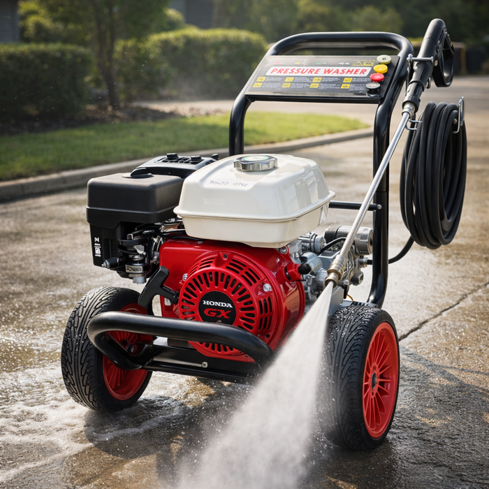 HONDA IND6046 / 2600 PSI PRESSURE WASHER WITH ITALY PUMP  GX160 HONDA ENGINE-D/S