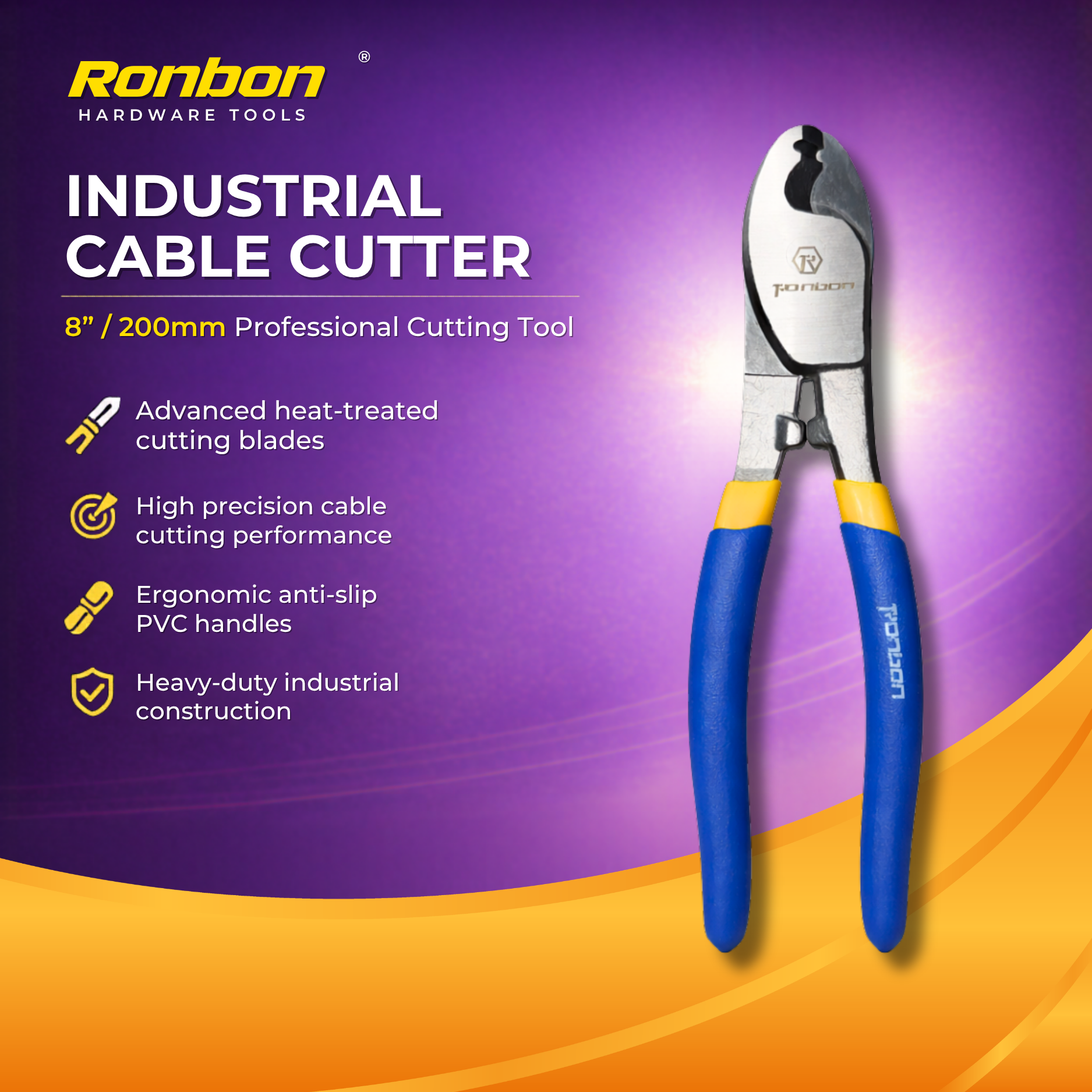 8'' ADJUSTABLE CABLE CUTTER (HAR10087)