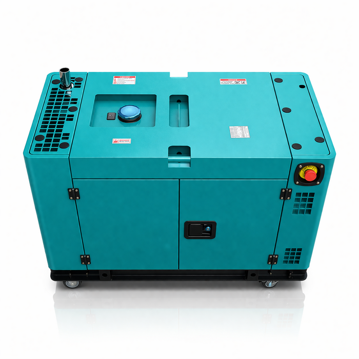 BETA STAR IND5569 DIESEL GENERATOR 10KW 110/220V 60HZ WITH ATS AND WHEELS- SEMI SILENT 2V92 ENGINE BETA STAR