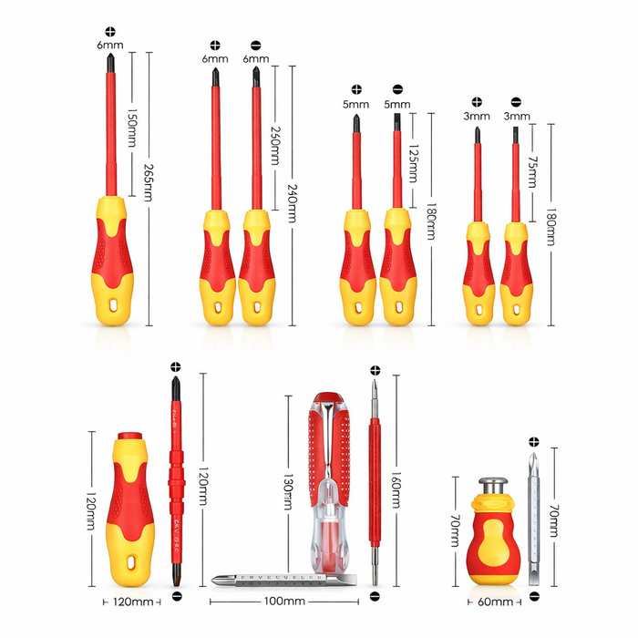 BETA STAR HAR10085/INSULATED SCREWDRIVER SET (10PCS/SET)