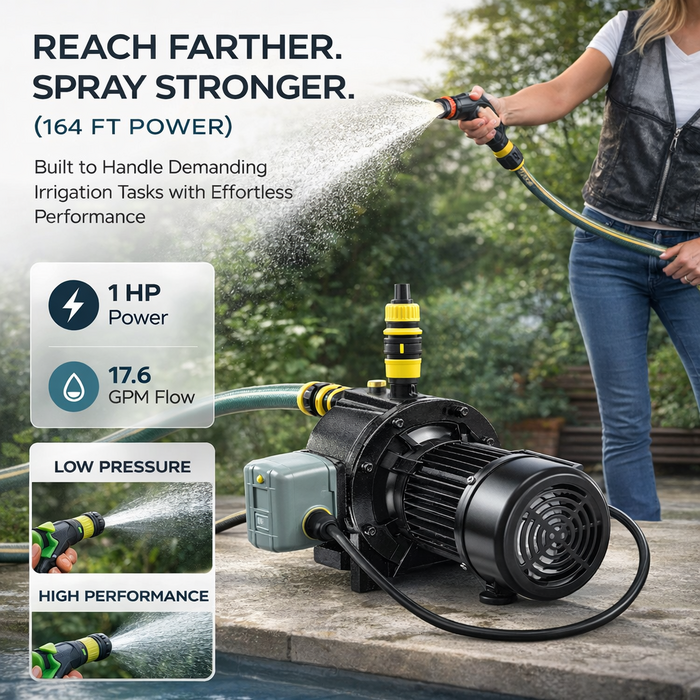 VEVOR IND6070 / VEVOR  1HP PREMIUM CAST IRON SHALLOW WELL JET WATER PUMP