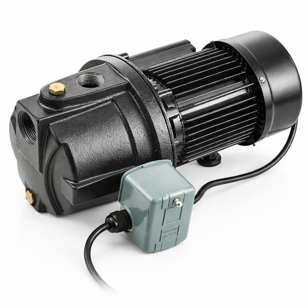 VEVOR 1HP PREMIUM CAST IRON SHALLOW WELL JET WATER PUMP (IND6070)