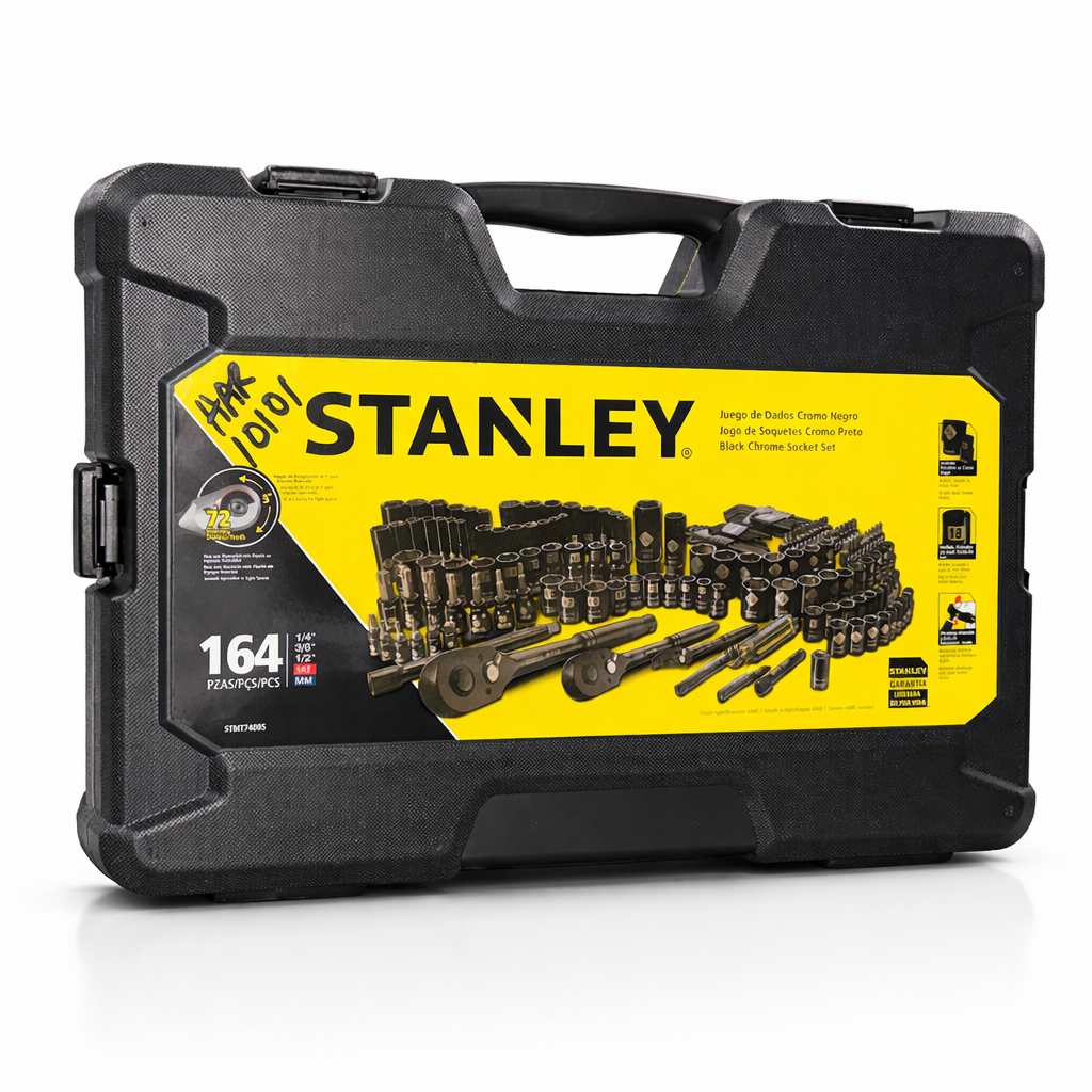 STANLEY 164PC BLACK CHROME SOCKET (HAR10101)