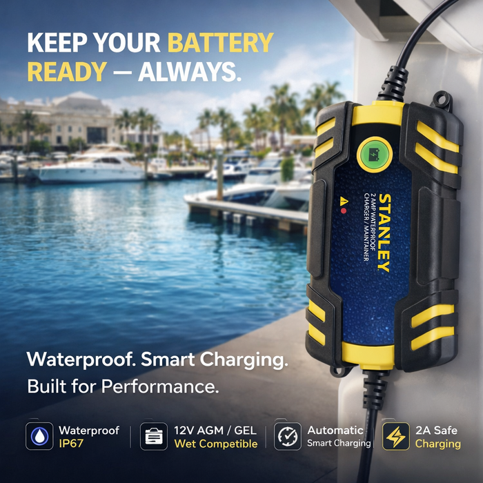 STANLEY VEH24981 / 12V STANLEY 2 AMP BATTERY CHARGER, BC209W