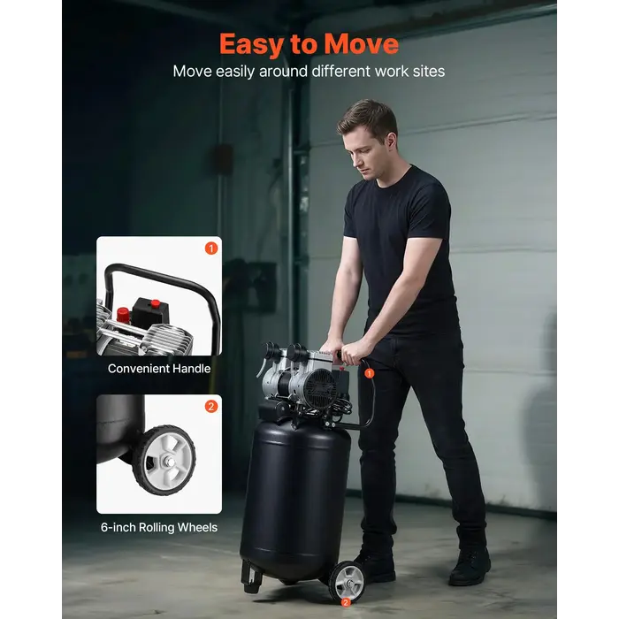 VEVOR IND6065 / VEVOR  14-GALLON AIR COMPRESSOR, 2HP 4.3