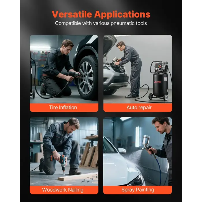VEVOR IND6065 / VEVOR  14-GALLON AIR COMPRESSOR, 2HP 4.3