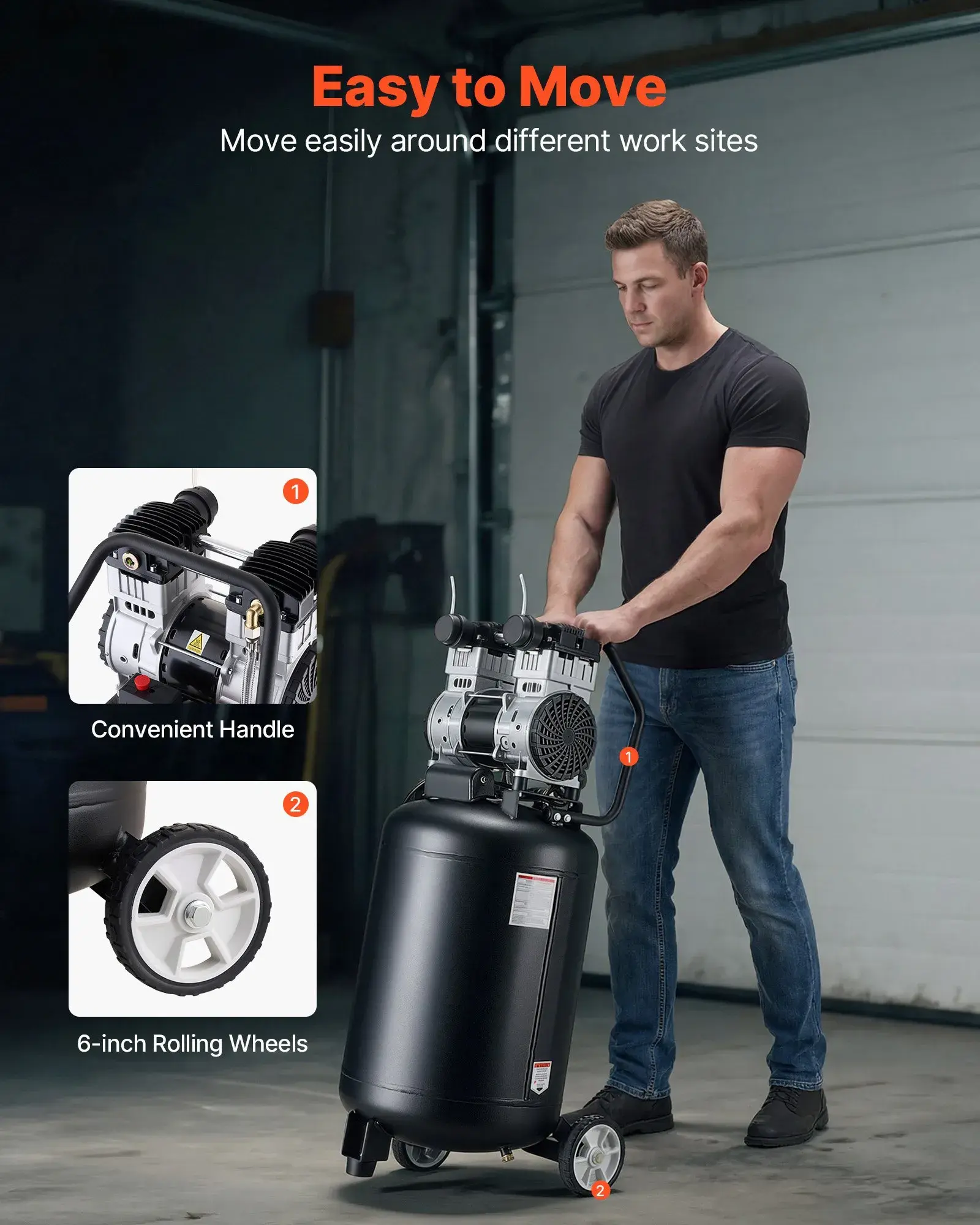 VEVOR 20-GALLON AIR COMPRESSOR (IND6066)