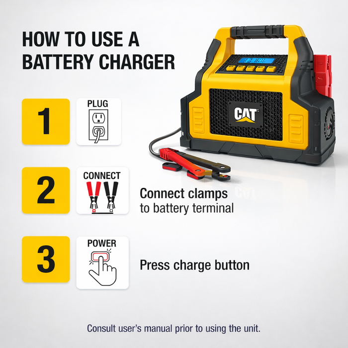 CAT VEH24982/ 100 AMP BATTERY CHARGER, CBC100E