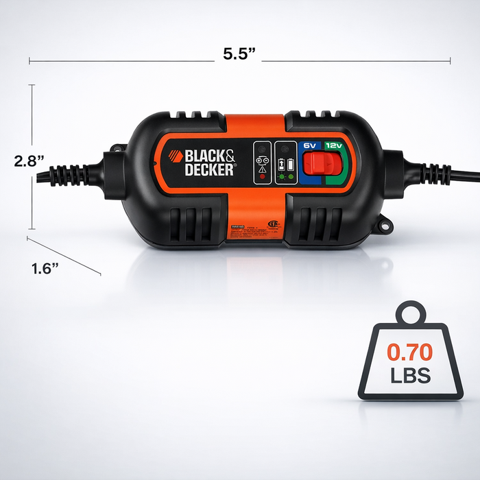 BLACK & DECKER VEH12669 1.5 AMP/ BATTERY CHARGER BM3B, B&D BM-3B