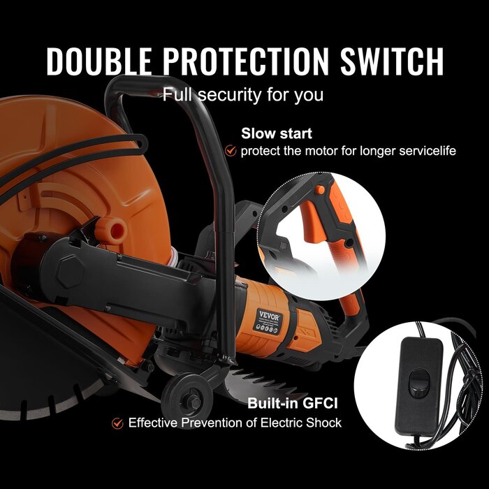 VEVOR IND6063 /  VEVOR  ELECTRIC CONCRETE SAW, 6 IN, 3200 W